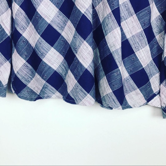 NWT William Rast  Buttoned Blue Western Blouse S - Picture 6 of 8